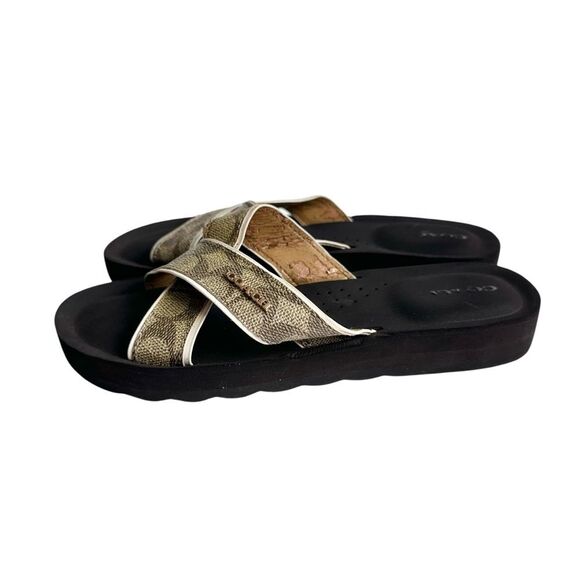 🔃Coach Signature Flip Flop Sandal Flat - Picture 2 of 9